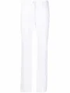 Givenchy 4g Motif Jacquard Straight-leg Trousers In White