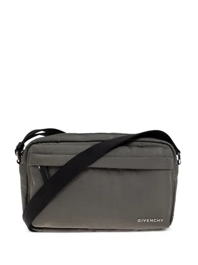 Givenchy Medium Zip Cross Body Bag In Gray