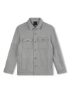 Givenchy Mélange-effect Jersey Shirt In Grey