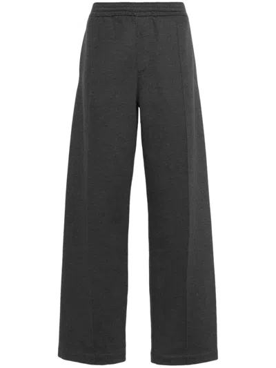 Givenchy Mélange-effect Tracl Pants In Grey