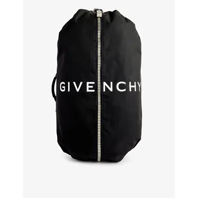 Givenchy G-zip Logo-print Backpack In 001-black