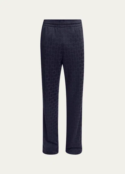 Givenchy Men's 2g Jersey Track Pants In Dark Blue