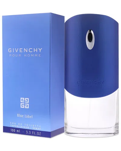 Givenchy Men's 3.4oz Pour Homme Blue Label Edt Spray In Transparent