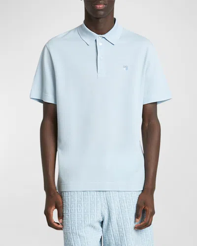 Givenchy Men's 4g Classic-fit Polo Shirt In Sky Blue
