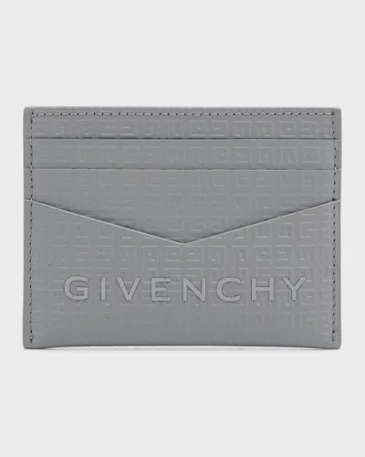 Givenchy Gray 4g Micro Card Holder In Multicolor