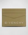 Givenchy Khaki 4g Micro Leather Card Holder In Khaki