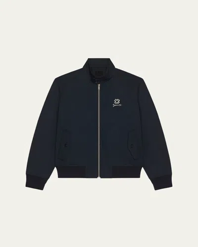 Givenchy Men's 4g Harrington Jacket In Blue