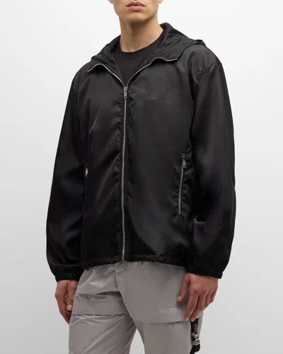 Givenchy Men's 4g Jacquard Wind-resistant Jacket In Black