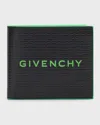 GIVENCHY MEN'S 4G LEATHER LOGO BIFOLD WALLET