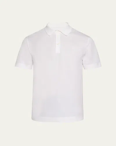 Givenchy Men's 4g Pique Polo Shirt In White