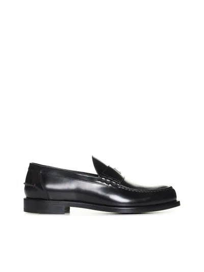 Givenchy Men 4g Plaque Leather Loafers
