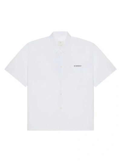 Givenchy 4g Stars Shirt In Poplin In White