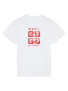 Givenchy Men's 4g Stars Slim Fit T-shirt In Cotton In White Red