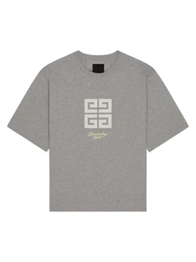 Givenchy T-shirt 4g En Coton In Grey