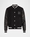Givenchy Black Jacket With 4g Motif On Front In Wool And Tech Fabric Blend Man In Black