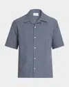 Givenchy Checkered Short-sleeved Cotton Shirt For Men In 114 White