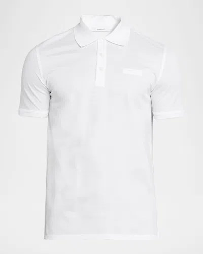 GIVENCHY MEN & APOS;S GROSGRAIN LABEL PIQUE POLO SHIRT