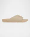 Givenchy Rubber Slide Mules Flat Open Toe Label In Pink