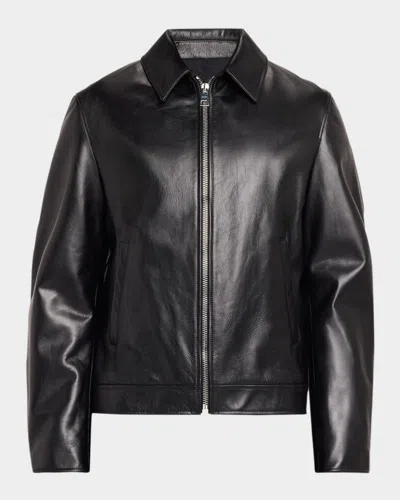 Givenchy Men & Apos;s Leather Full-zip Biker Jacket In Black