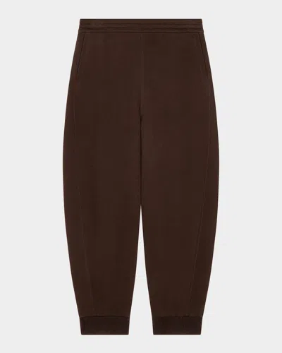 Givenchy Men & Apos;s Pocket-logo Fleece Trousers In Brown