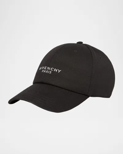 GIVENCHY MEN & APOS;S SIX-PANEL COTTON EMBROIDERED LOGO BASEBALL CAP