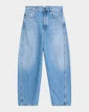 Givenchy Couture Seam Trousers Contrast Stitching Design In Blue