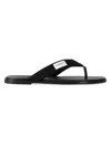 Givenchy Logo-patch Sandals In Black