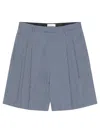 Givenchy Whiteblue Check Pattern Shorts In Blue