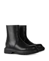 Givenchy Cargo Biker Boots In Leather In Black