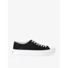 GIVENCHY GIVENCHY MEN'S BLACK CITY CONTRAST-SOLE LEATHER LOW-TOP TRAINERS