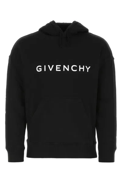 Givenchy Men's Black Cotton Hoodie For Ss24