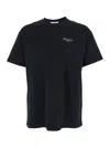 Givenchy Men Black Crew Neck T-shirt With Logo On Front And Back In Cotton Man