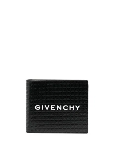 GIVENCHY MEN'S BLACK LEATHER BILLFOLD WALLET FOR FW23