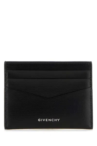 Givenchy Men Black Leather Card Holder