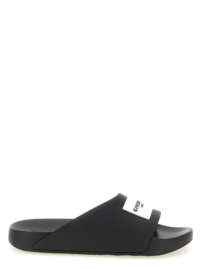 Givenchy Black Logo Slides