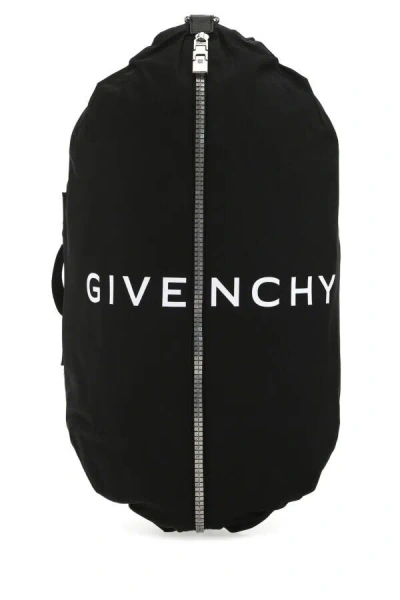 Givenchy Men Black Nylon G-zip Backpack
