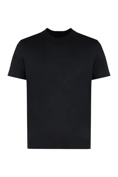 Givenchy Men's Black Ribbed Cotton T-shirt