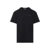 Givenchy Black Crewneck T-shirt With Logo Patch On The Front In Cotton Man In Black