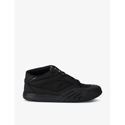 Givenchy Black Fabric And Leather Skate Sneakers In Brown