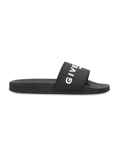 Givenchy Men's Black Slide Flat Sandals For Ss24 By High-end Designer