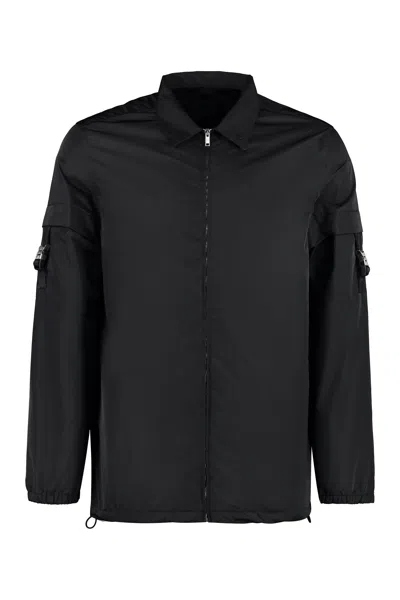 Givenchy Men's Black Technical Overshirt With 4g Logo Detail