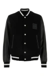 Givenchy Black Jacket With 4g Motif On Front In Wool And Tech Fabric Blend Man In Black