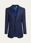 Givenchy Men's Bold Stripe Wool Sport Coat In Deep Blue
