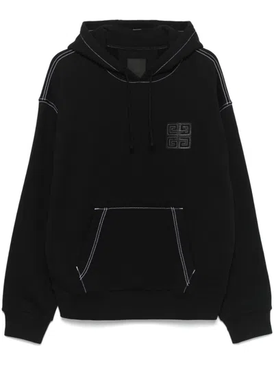 Givenchy Men Boxy Fit Hoodie With Pocket Base In Multicolor