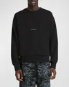 Givenchy Men's Classic Logo Sweatshirt With Cross Back In Black