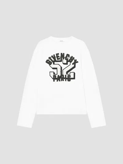 Givenchy Men's Boxy-fit T-shirt In Cotton With Print In White
