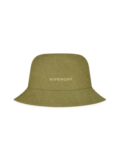 Givenchy Men's Bucket Hat In Canvas In Khaki