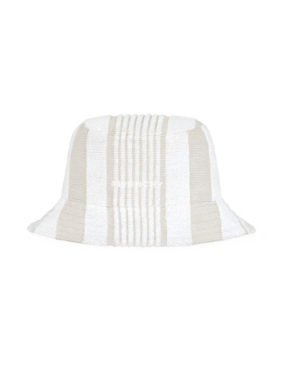 Givenchy Men's Bucket Hat In Cotton Towelling In Ivory