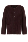 Givenchy Men Burgundy Cashmere Cardigan In Red