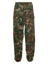 Givenchy Pantaloni Camouflage In Green